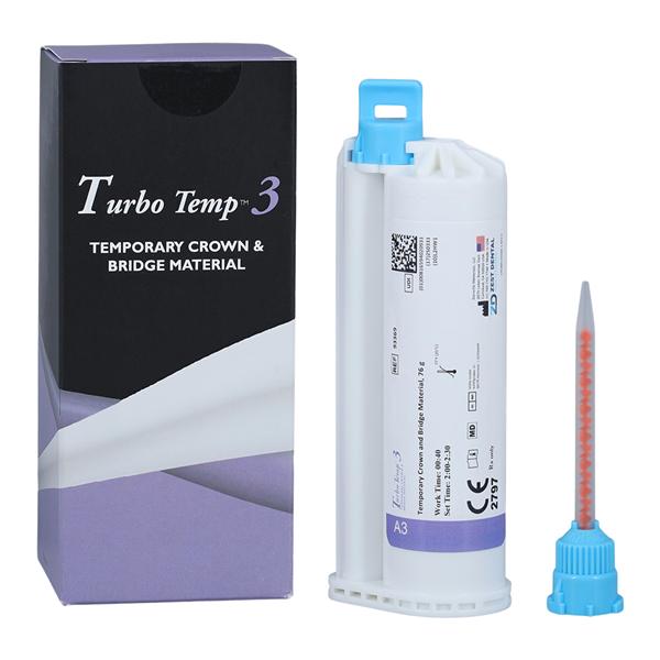 Turbo Temp 3 Temporary Material 76 Gm Shade A3 Cartridge Refill Package