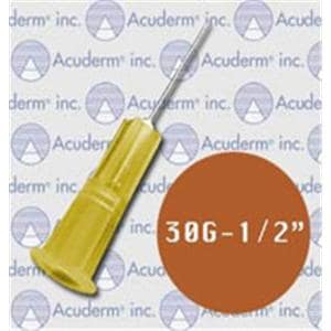 AcuNeedle Hypodermic Needle 30gx1/2" Conventional 100/Bx