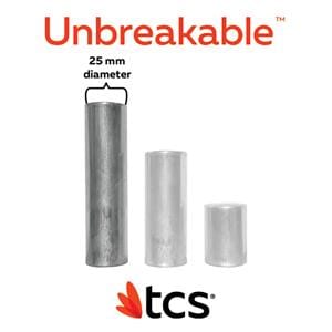 Unbreakable by TCS Nylon Thermoplastic Flexible Natural Lrg 25mm Crtrdg 5/Pk