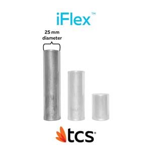 iFlex by TCS Polyolefin Thermoplastic Flexible Dark Pink Lrg 25mm Crtrdg 5/Pk