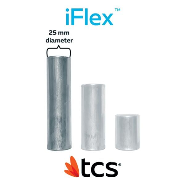 iFlex by TCS Polyolefin Thermoplastic Flexible Natural Large 25mm Cartridge 5/Pk