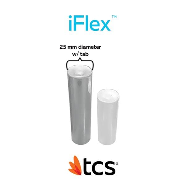 iFlex by TCS Polyolefin Thermoplastic Flex Stndrd Pnk Lrg 25mm Tab Crtrdg 5/Pk