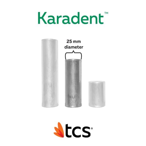 TCS Karadent Thermoplastic Flexible Clear Medium 25mm 5/Pk