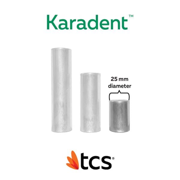 TCS Karadent Thermoplastic Semi-Rigid Natural Clear Small 25mm 5/Pk