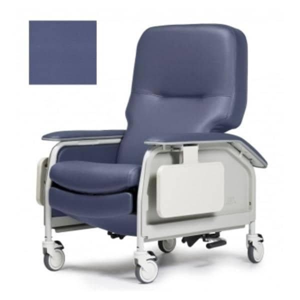 Clinical Care Recliner 350lb Capacity Royal Blue 1/EA