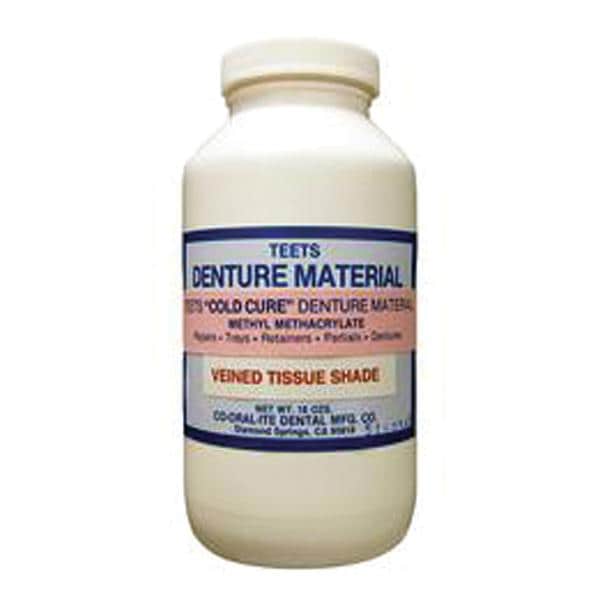 Teets Denture Resin Cold Cure Veined Tissue 1Lb