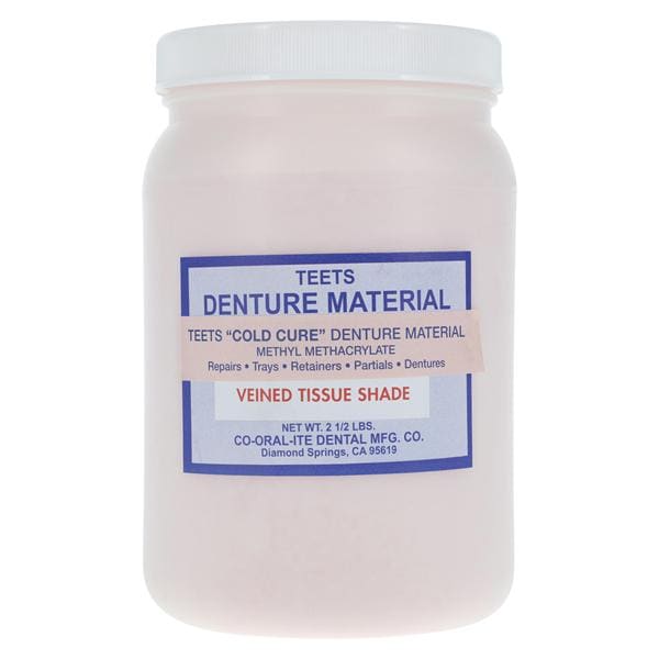 Teets Denture Resin Cold Cure Veined Tissue 2.5Lb