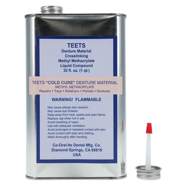 Teets Denture Resin Cold Cure 32oz/Bt