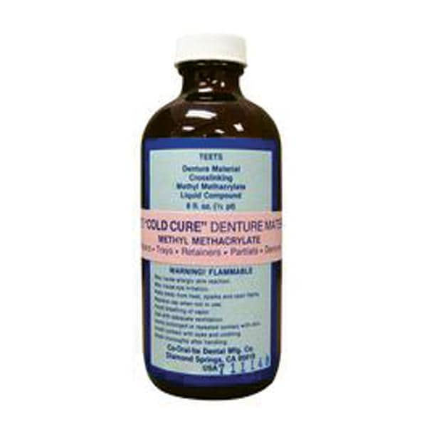 Teets Denture Resin Cold Cure 8oz/Bt