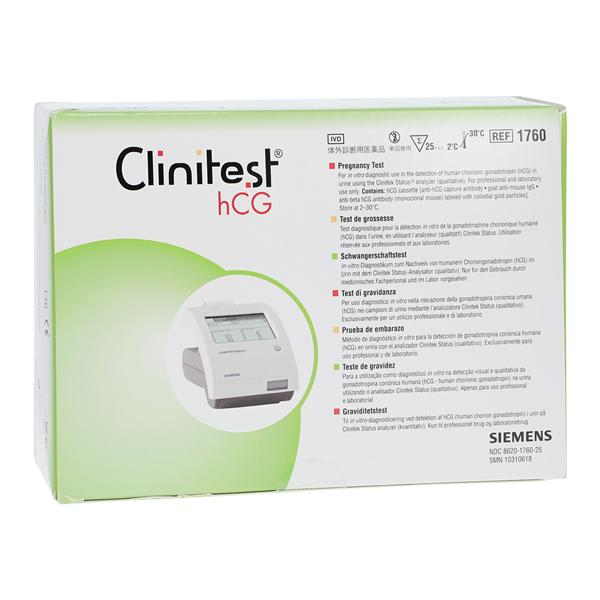 Clinitest hCG Urine Test Kit CLIA Waived 25/Bx