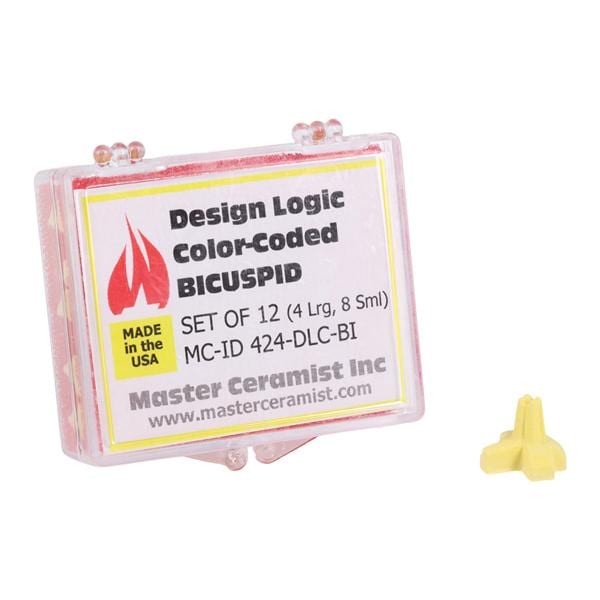 Design Logic Color-Coded Peg Set Firing Tray Accessory Bicuspid 12/Pk