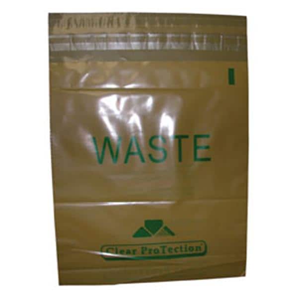 Bag Trash Plastic 9x10" Translucent Beige Adherent 200/Bx