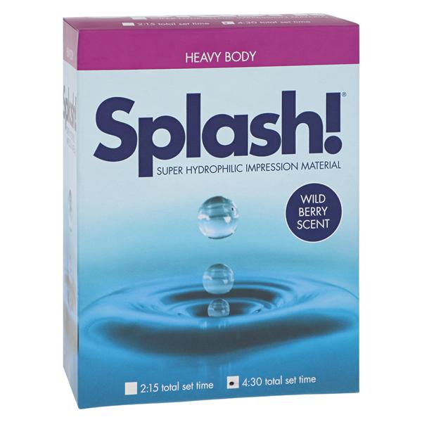 Splash! Impression Material Regular Set Heavy Body Wild Berry Refill Pack 2/Pk