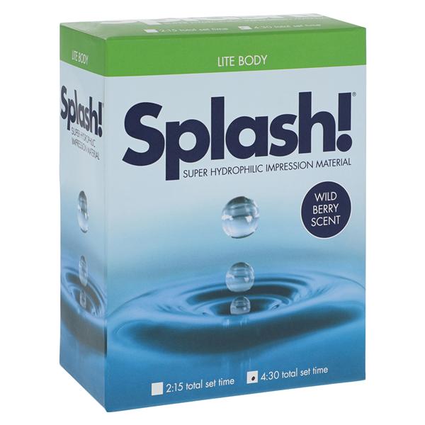Splash! Impression Material Regular Set Light Body Wild Berry Refill Pack 2/Pk