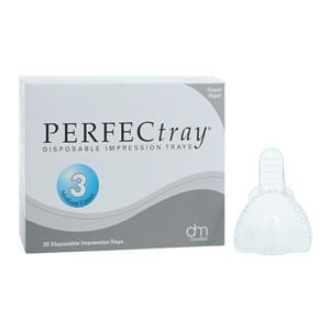 Perfectray Disposable Full Arch Impression Tray Perforated 3 Medium Upper 20/Pk