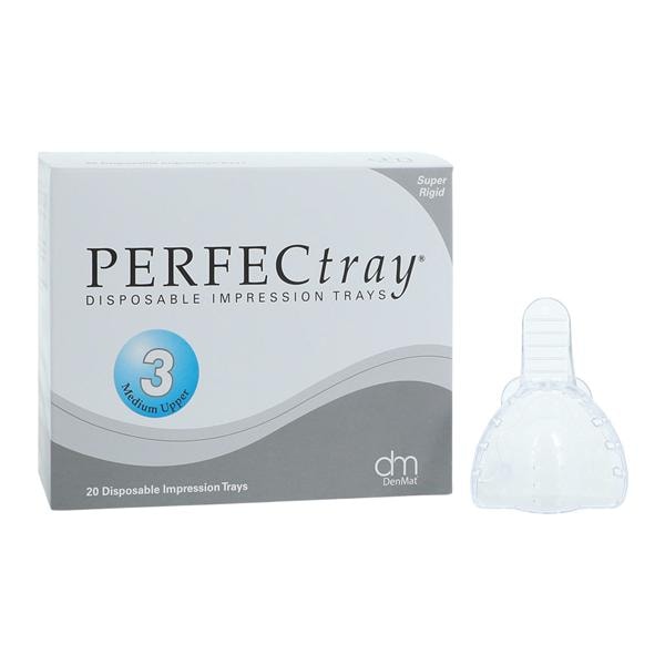 Perfectray Disposable Full Arch Impression Tray Perforated 3 Medium Upper 20/Pk
