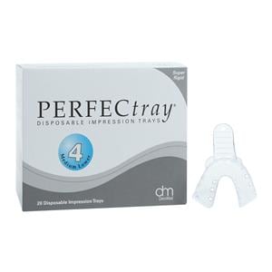 Perfectray Disposable Full Arch Impression Tray Perforated 4 Medium Lower 20/Pk