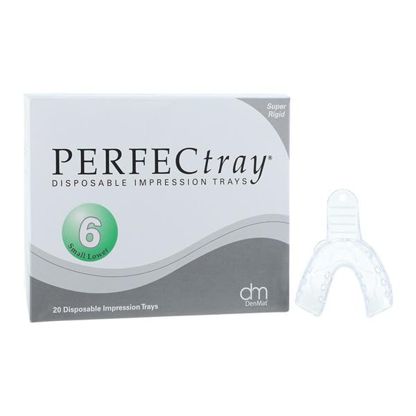 Perfectray Disposable Full Arch Impression Tray Perforated 6 Small Lower 20/Pk