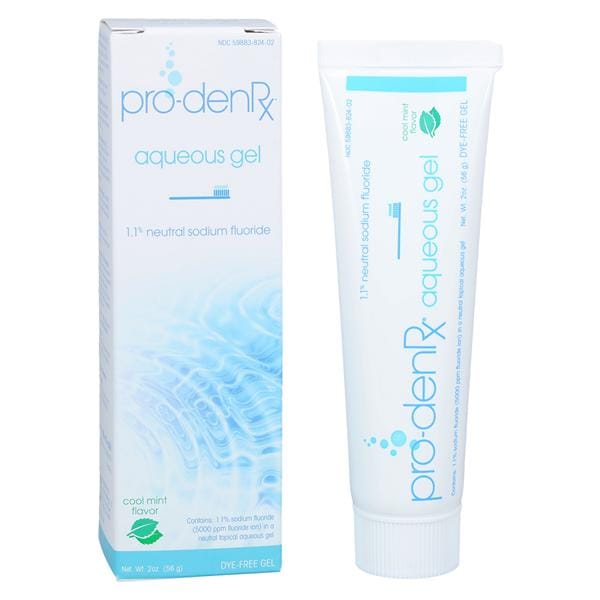 Pro-DenRx® Fluoride Gel 1.1% NaF Cool Mint 2oz/Bt