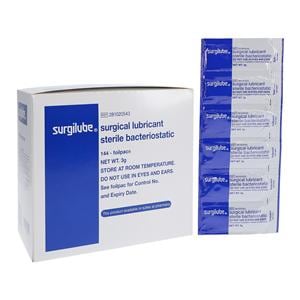 Surgilube Lubricating Jelly 3gm Foil Packet 144/Bx