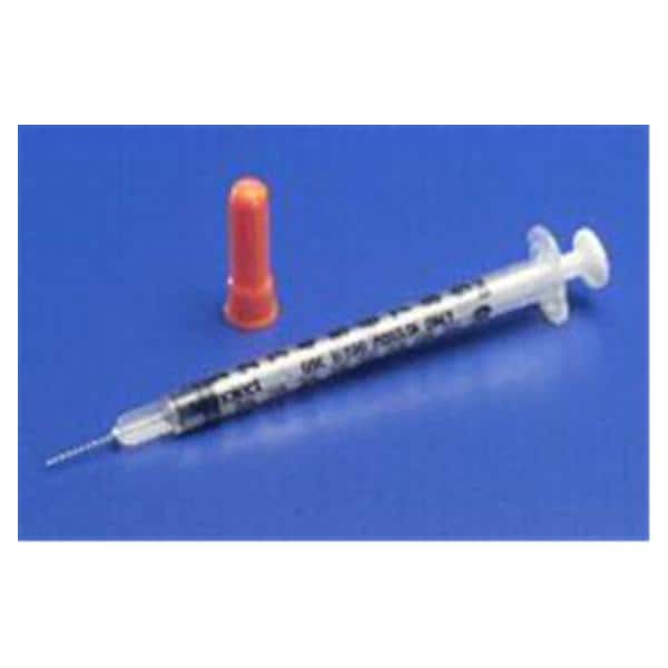 Monoject Insulin Syringe/Needle 28gx1/2" 0.5cc Conventional LDS 100/Bx