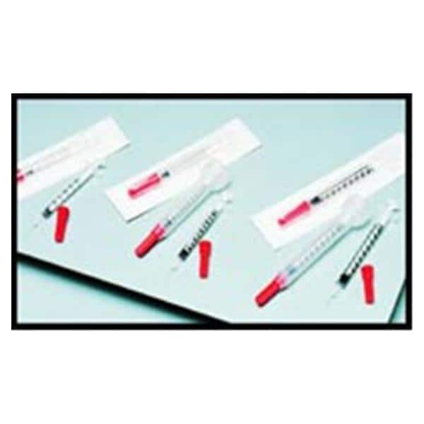 Monoject TB Syringe/Needle 26gx3/8" 1cc White Dtchbl Ndl Cnvntnl LDS 100/Bx, 5 BX/CA