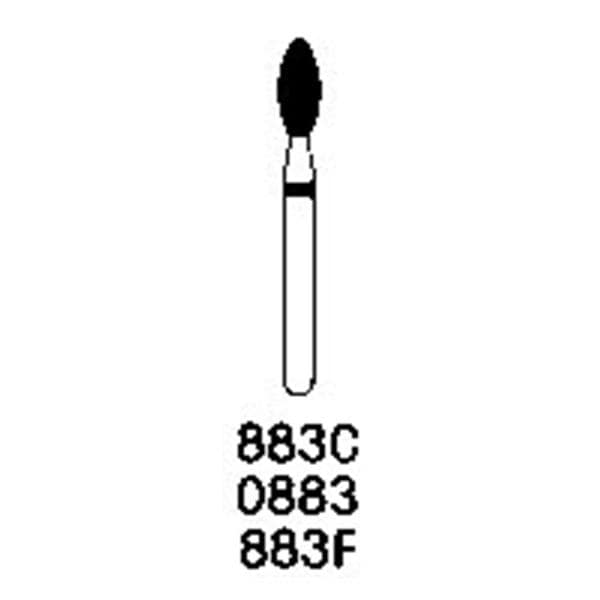 Robot Diamond Bur Friction Grip Fine 243/020 6/Pk