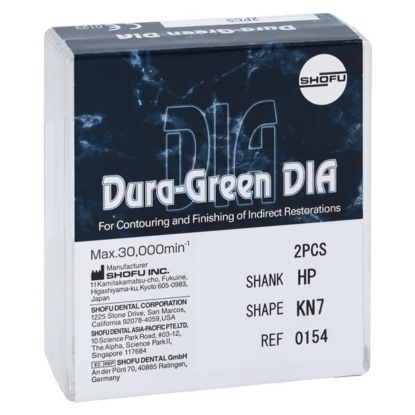 Dura-Green Mounted Stones Green 2/Pk