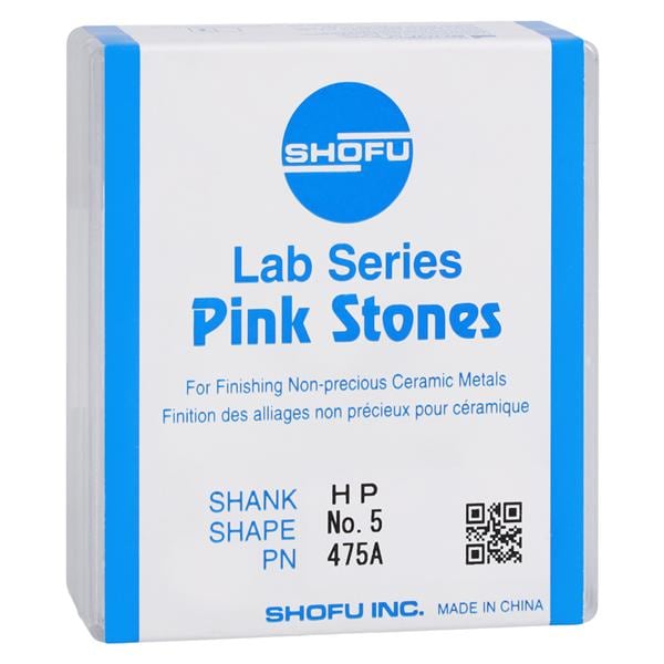 Lab Series Aluminum Oxide Mounted Stones Pink 12/Bx