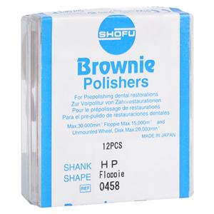 Brownie Silicone Polishers Floppie 12/Bx