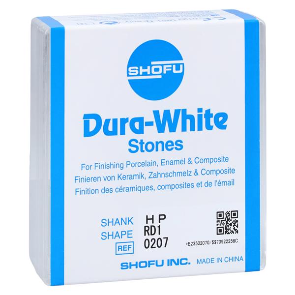Dura-White Mounted Stones HP RD1 White f/ Mlt 12/Bx