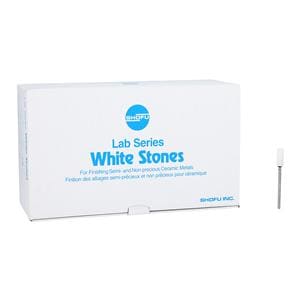 Lab Series Aluminum Oxide Mounted Stones White 72/Bx