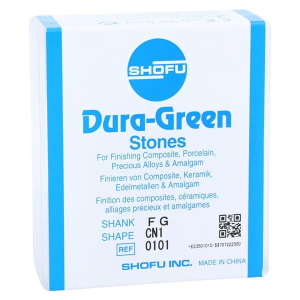 Dura-Green Mounted Stones Friction Grip CN1 Green 12/Pk