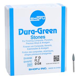 Dura-Green Mounted Stones Green 12/Pk