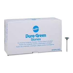 Dura-Green Mounted Stones Inverted Cone Green 72/Bx