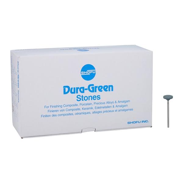 Dura-Green Mounted Stones Wheel Green 72/Bx