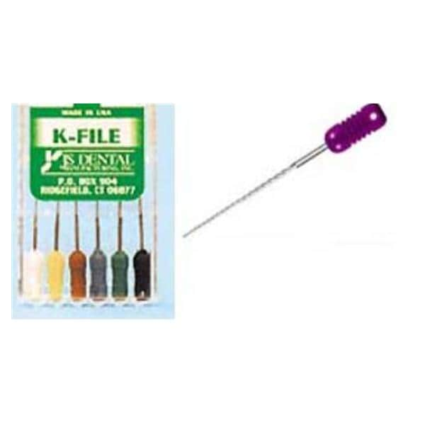 K-File 31 mm Size 130 Stainless Steel 6/Pk