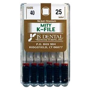 Mity K-File 25 mm Size 40 Nickel Titanium 6/Pk