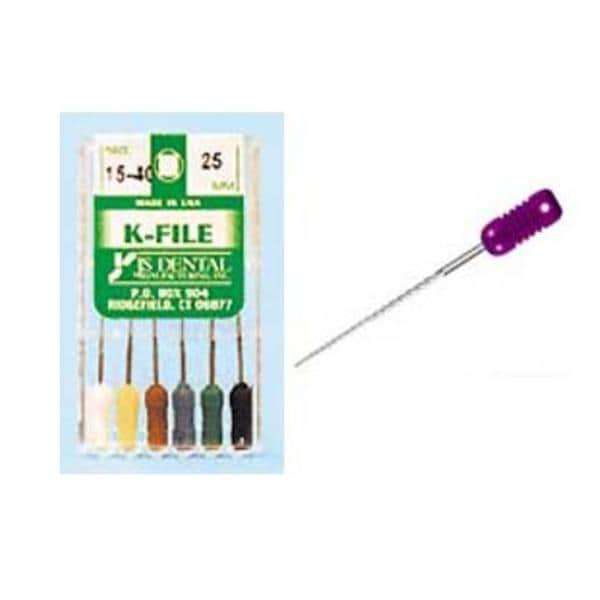 K-File 31 mm Size 90-140 Stainless Steel Assorted Assorted 6/Pk