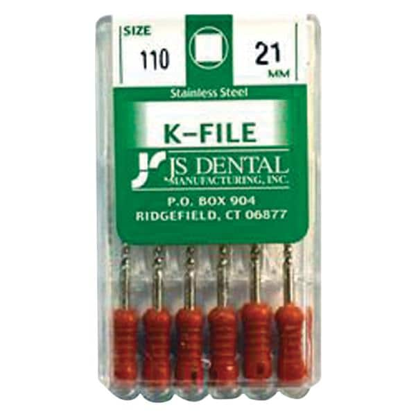 K-File 21 mm Size 110 Stainless Steel 6/Pk