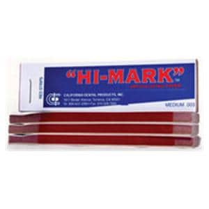 Articulating Paper Hi-Mark Strips Med Red 76 Microns / 0.003 in 1 in x 4 in 4/Pk
