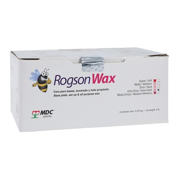 Rogson Baseplate Wax Extra Hard Pink 5Lb/Bx