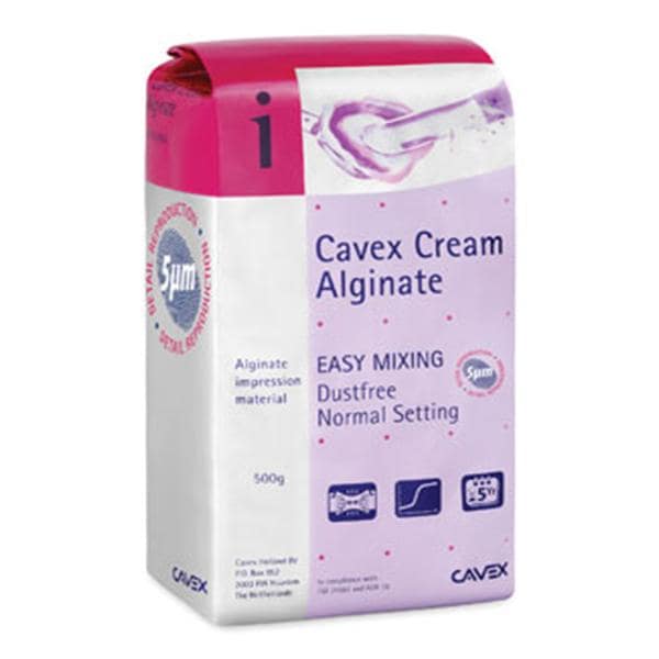 Cavex Cream Dust Free Alginate 500 Gm Regular Set Ea