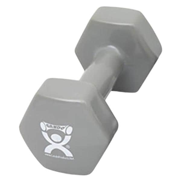 CanDo Weight Dumbbell 15lb Vinyl Coated Silver