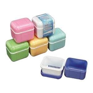 Denture Case Assorted With Tray 12/Pk