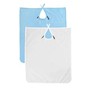 Apron Polyester 27 in x 30 in White Reusable Ea