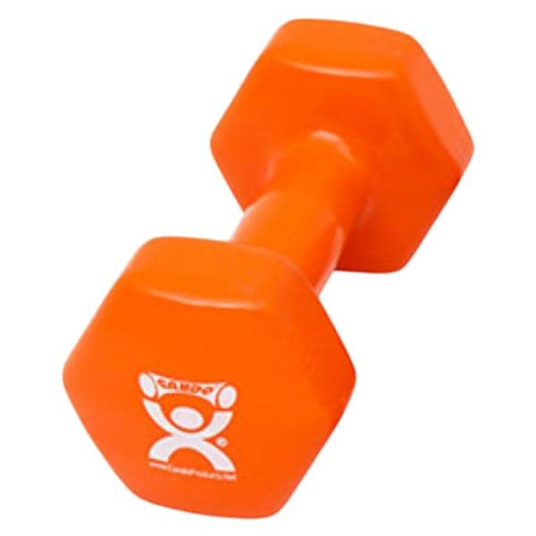 CanDo Weight Dumbbell 10lb Cast Iron/Vinyl Coated Orange