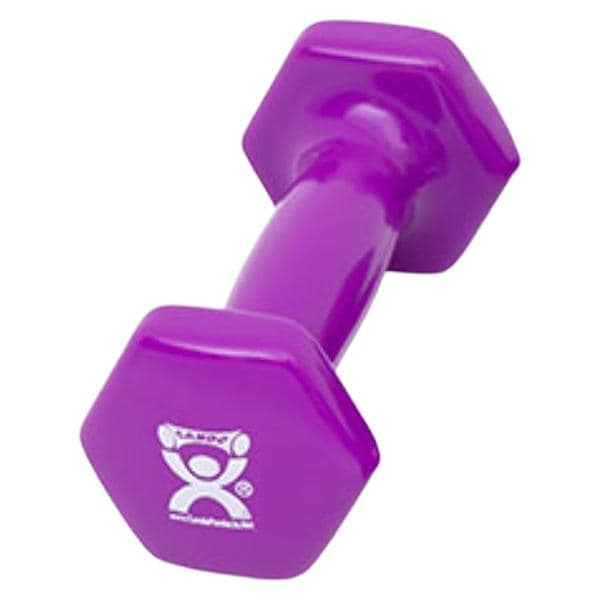 CanDo Weight Dumbbell 2lb Iron/Vinyl Coated Purple