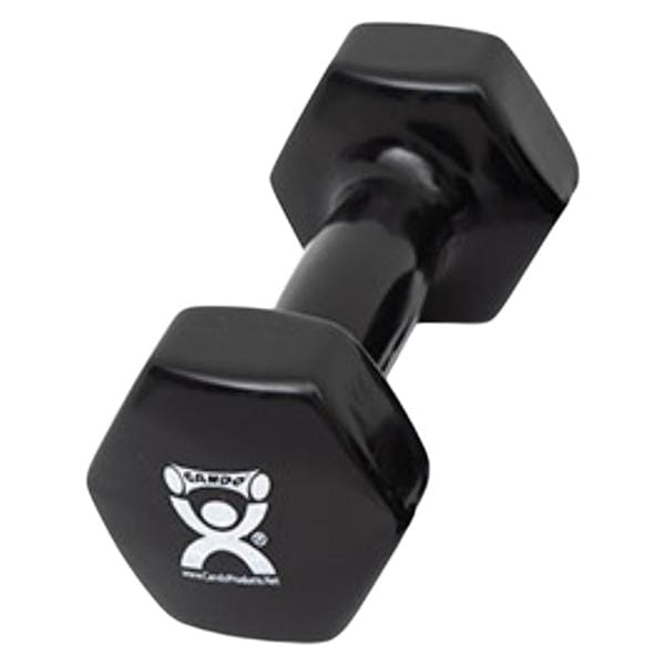 CanDo Weight Dumbbell 8lb Cast Iron/Vinyl Coated Black