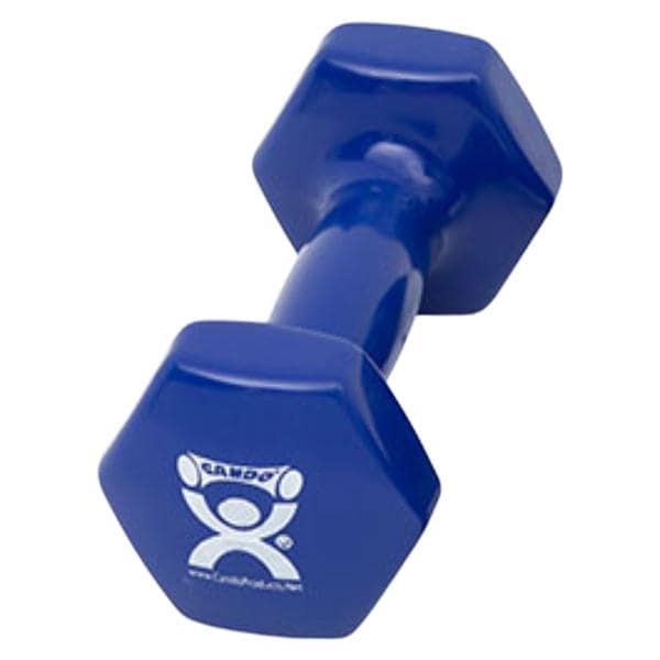 CanDo Weight Dumbbell 5lb Cast Iron/Vinyl Coated Blue